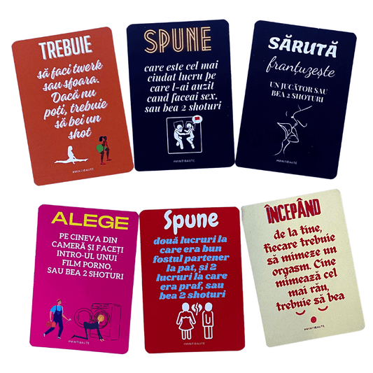 Carti de joc cu provocari pentru petreceri cabane seri cu prietenii minti baute si perverse joc de societate faci sau bei alcool