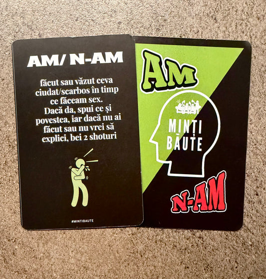 Minti Baute- Am N-am, 108 cartonase cu provocari si intrebari perfecte pentru Revelion, petreceri, cabane sau cadouri